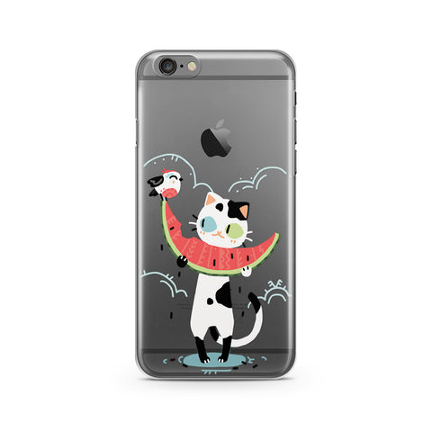 Cat Watermelon iPhone Case