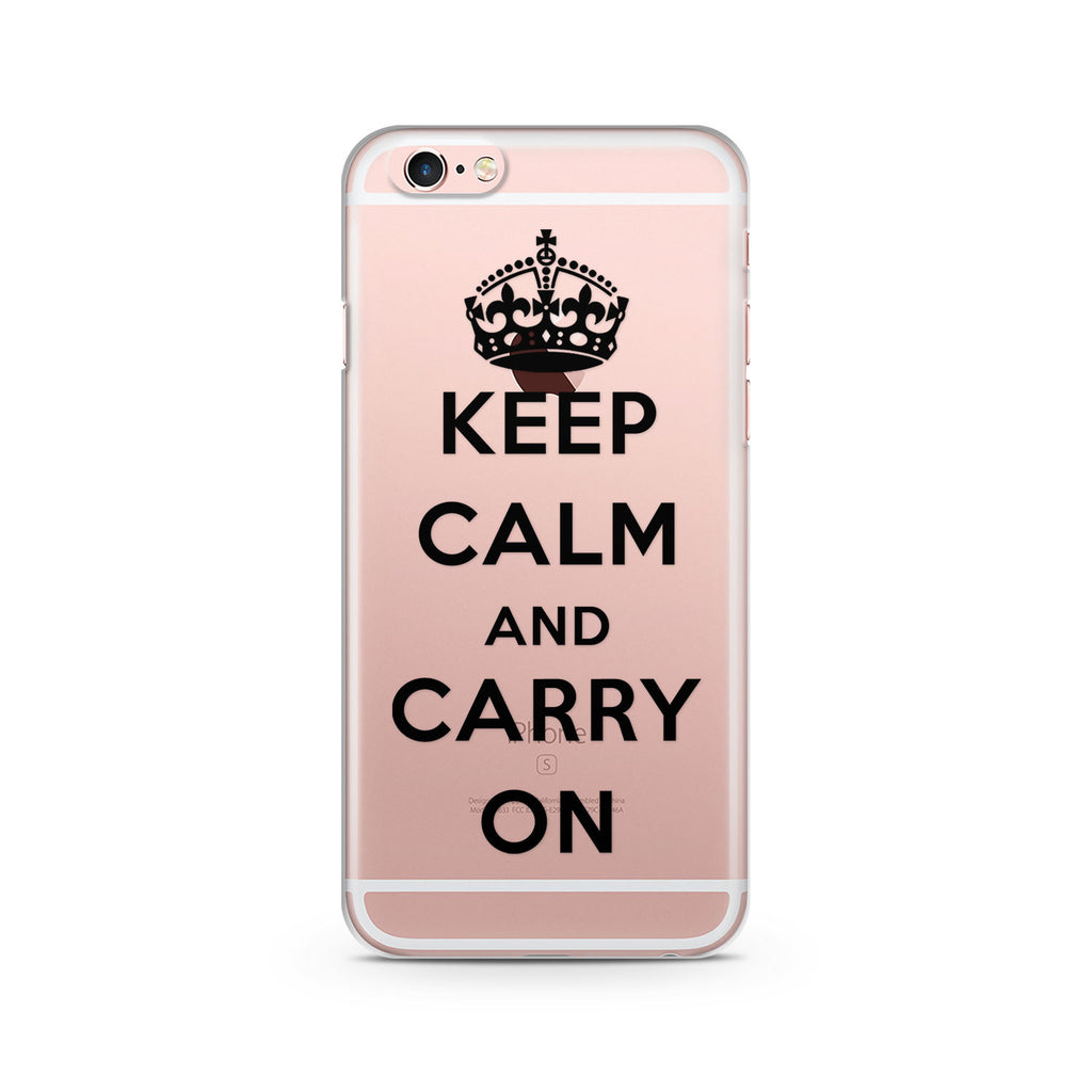 Keep Calm Black iPhone Case
