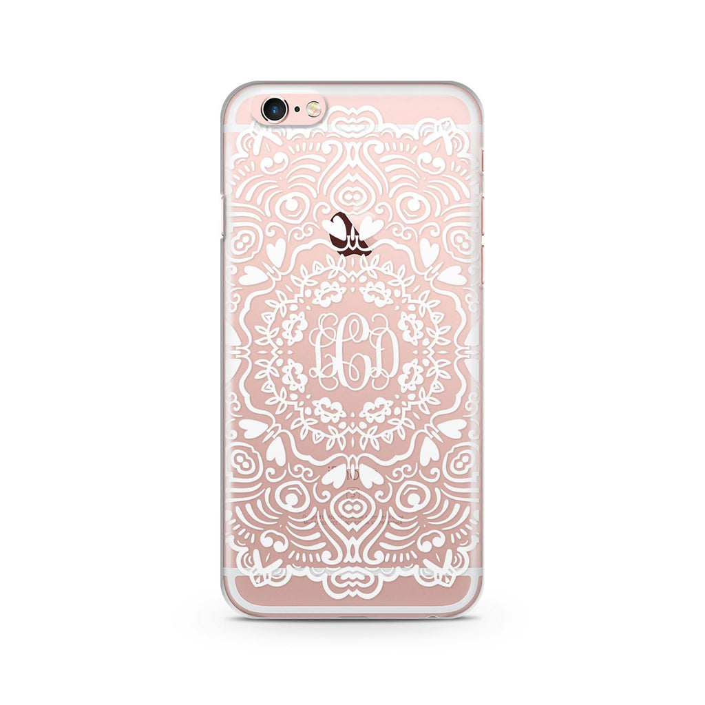 White Mandala 2 iPhone Case