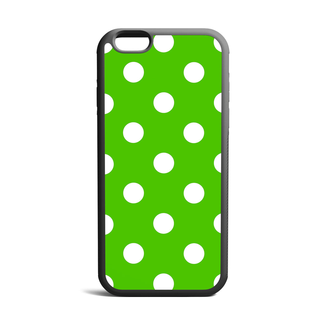 Polkadots Green iPhone Case