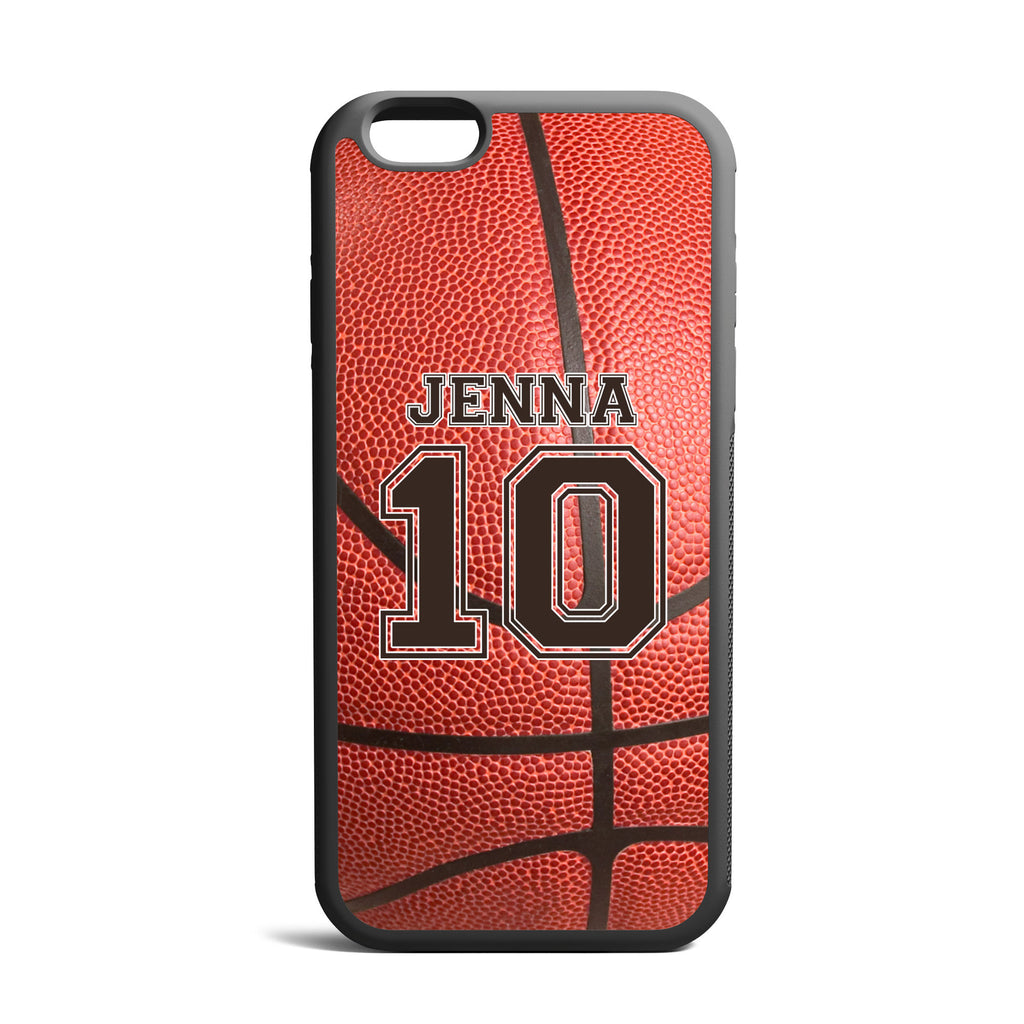 Basketball With Custom Name And Number iPhone Case