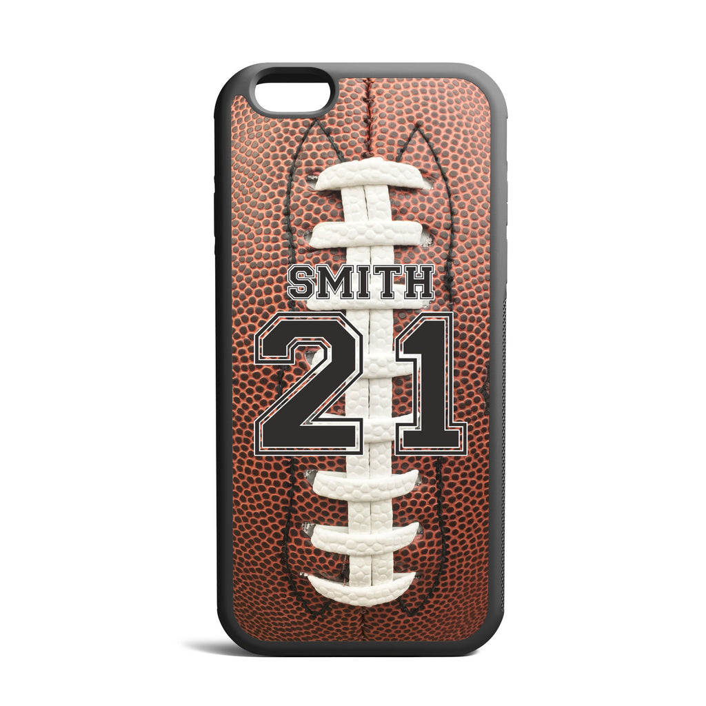 Football With Custom Name And Number iPhone Case