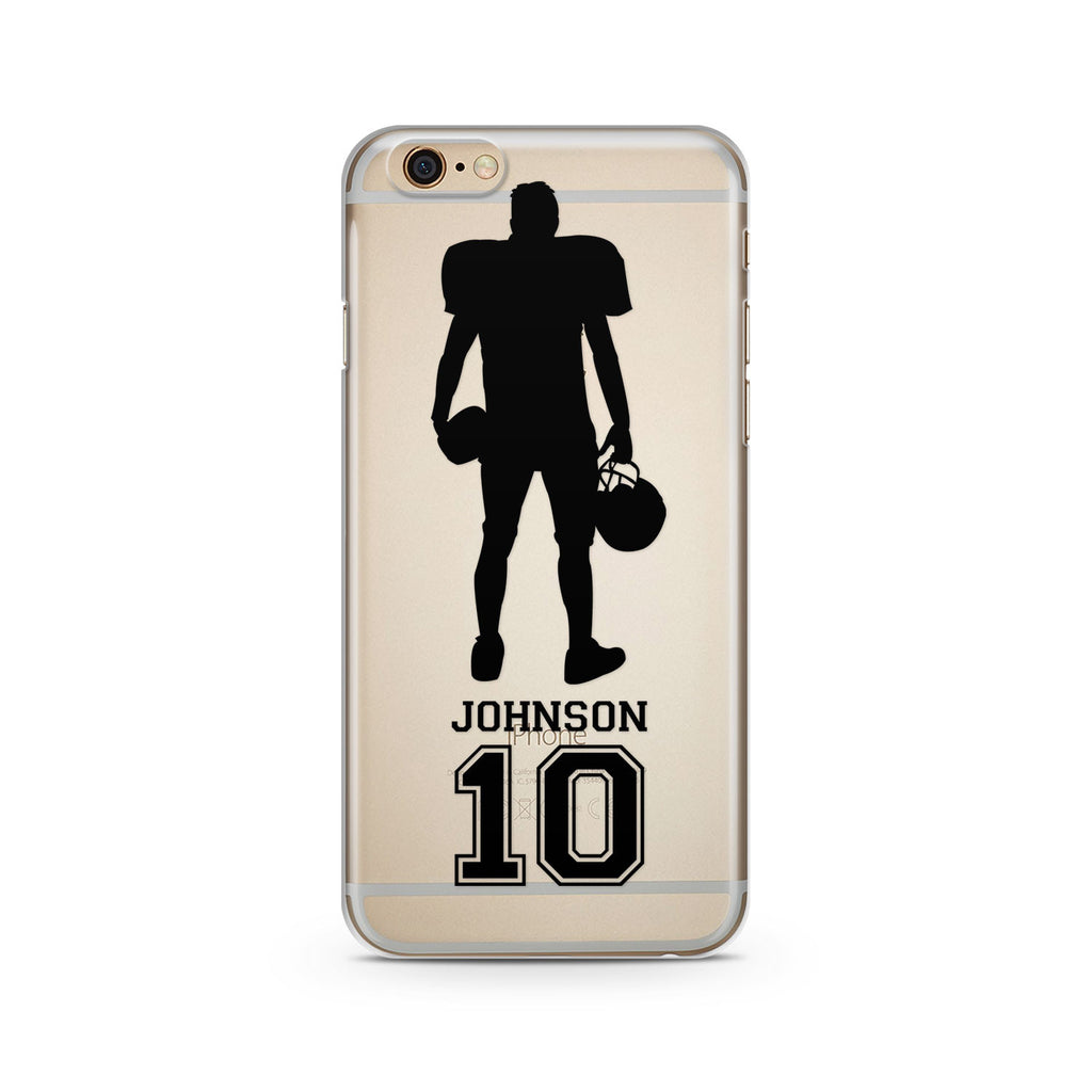 Football With Custom Name And Number iPhone Case