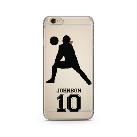 Volleball With Custom Name And Number iPhone Case